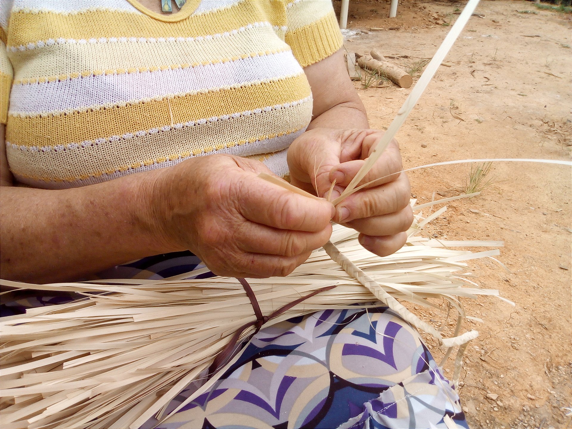 trança de fibra de criciúma